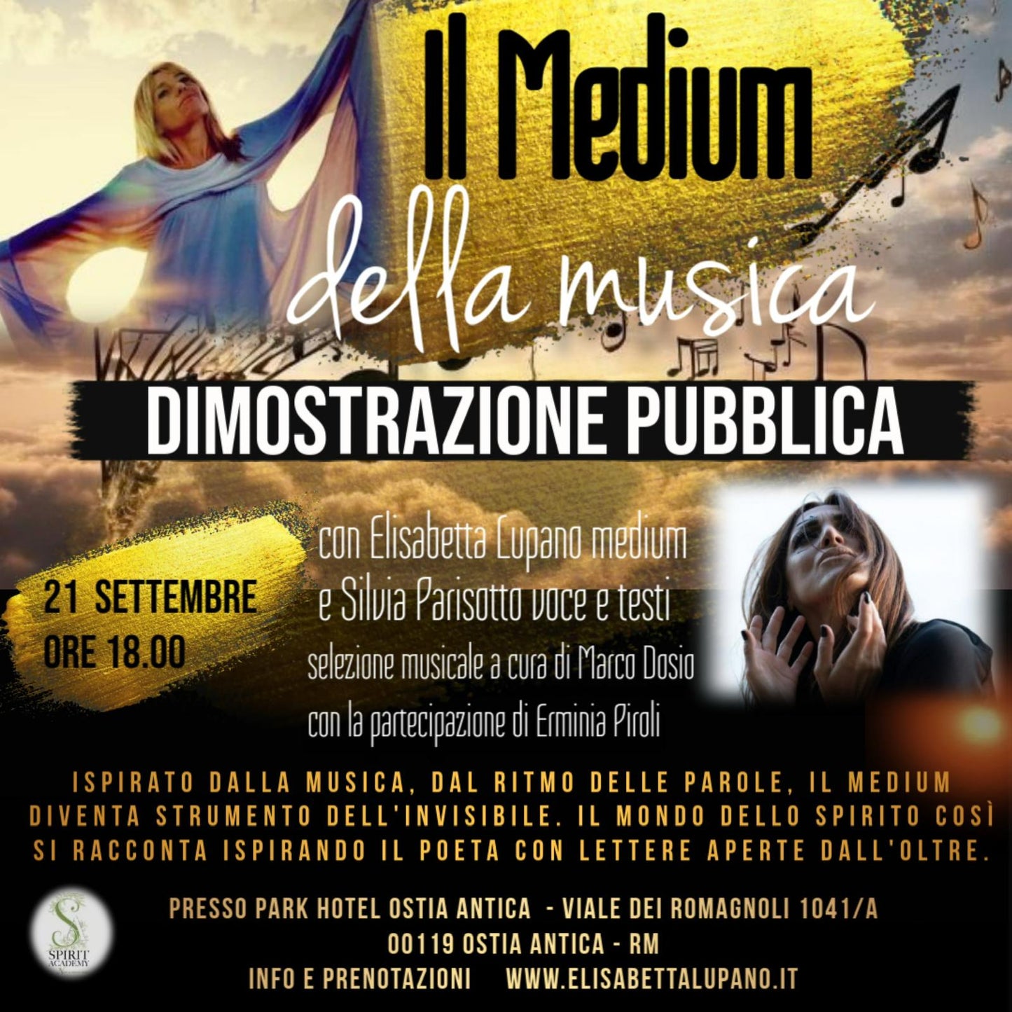 Dimostrazione Pubblica di medianità - IL MEDIUM DELLA MUSICA