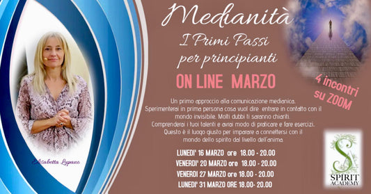 MEDIANITA' 🪽🪽- I primi passi per principianti ON-LINE