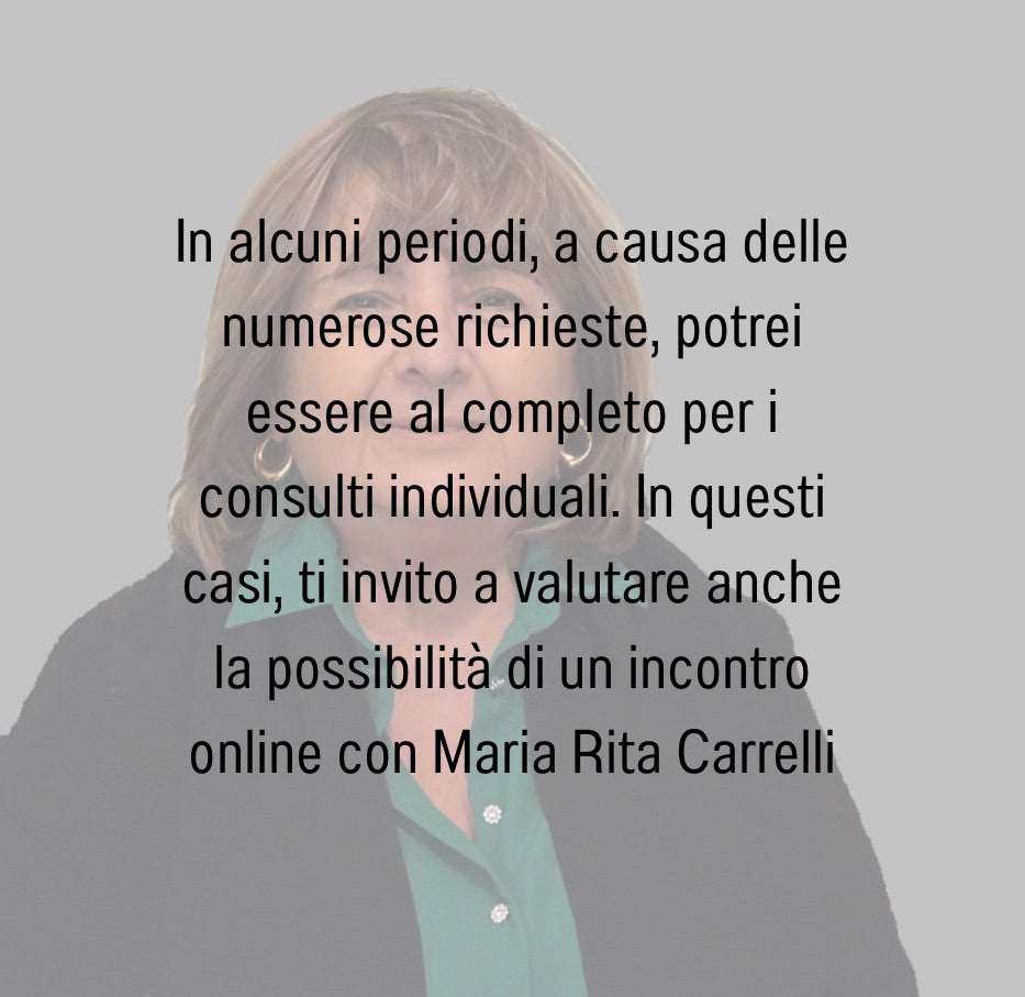 Consulti ONE TO ONE on-line - Maria Rita -