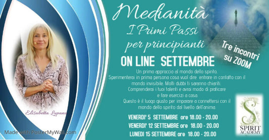 MEDIANITA' - I primi passi per principianti - on line