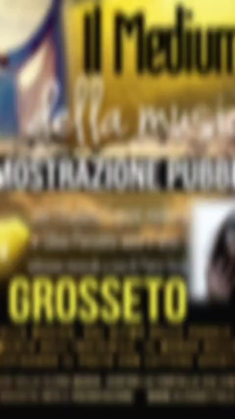 Dimostrazione Pubblica di medianità - GROSSETO - IL MEDIUM DELLA MUSICA